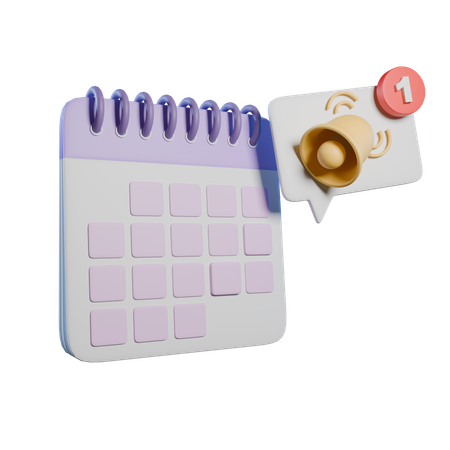 School Calendar  3D Icon