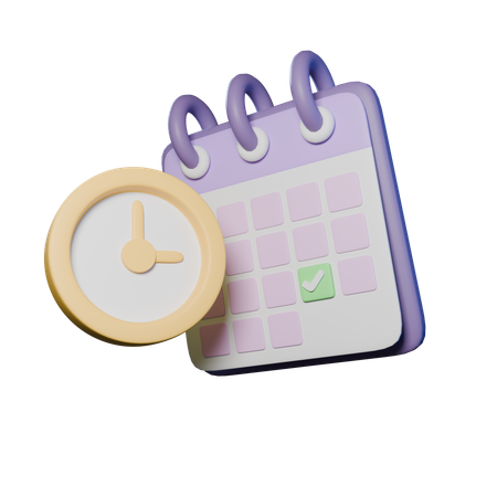 School Calendar  3D Icon