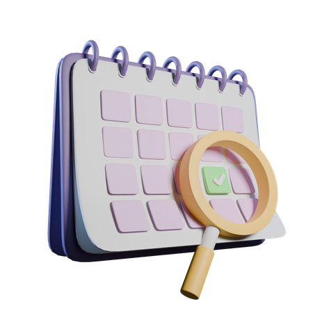 School Calendar  3D Icon