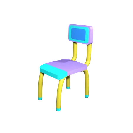 School Chair  3D Icon