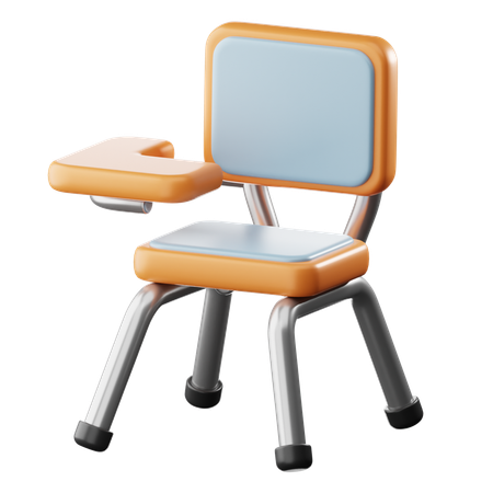 School Chair  3D Icon