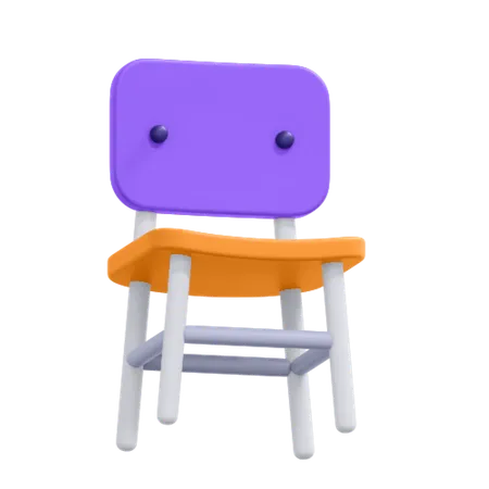 School Chair  3D Icon