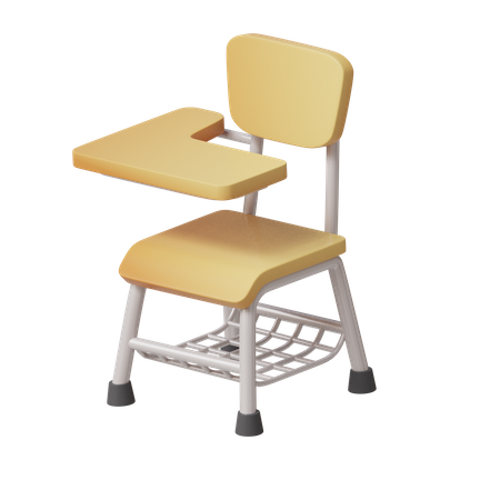 School Chair  3D Icon