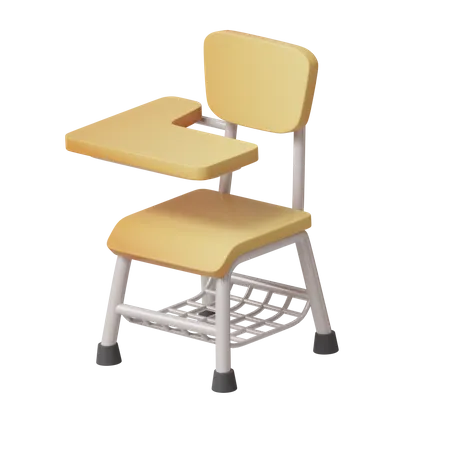 School Chair  3D Icon