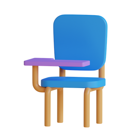 School Chair  3D Icon