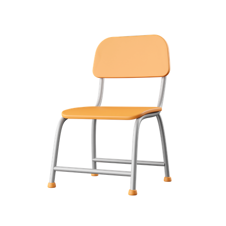 School Chair  3D Icon