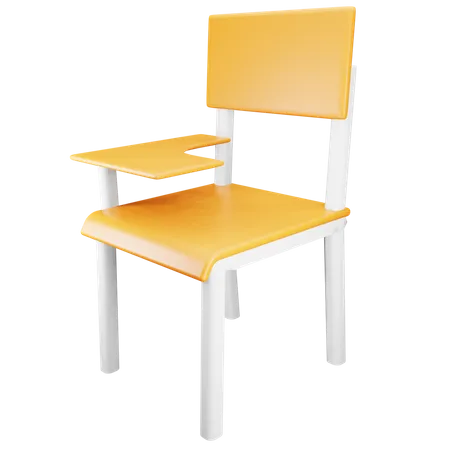 School Chair  3D Illustration