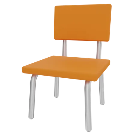 School Chair  3D Illustration