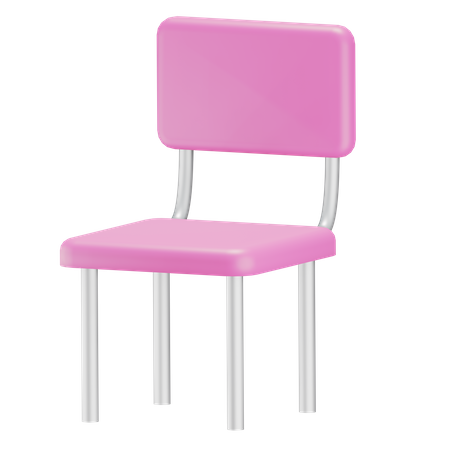 School Chair 3D Illustration