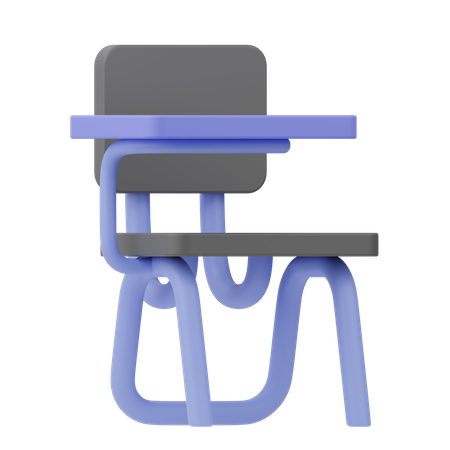 School Chair 3D Icon