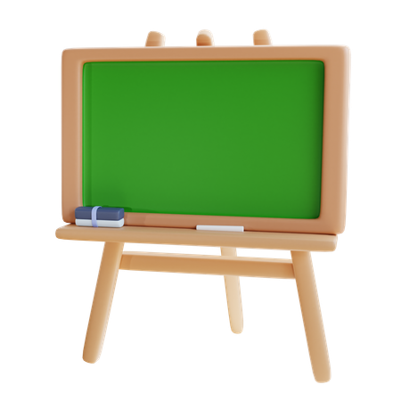 School Chalkboard  3D Icon