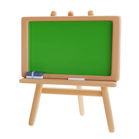 3 D Render School Chalkboard 3D Icon