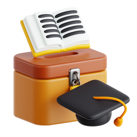 School Charity Box  3D Icon