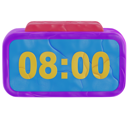 School Clock  3D Icon