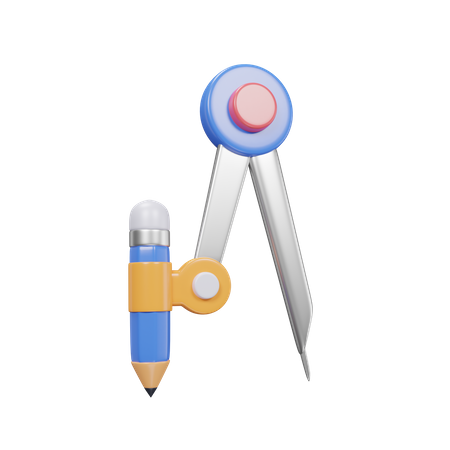 School Compass Equipment  3D Icon