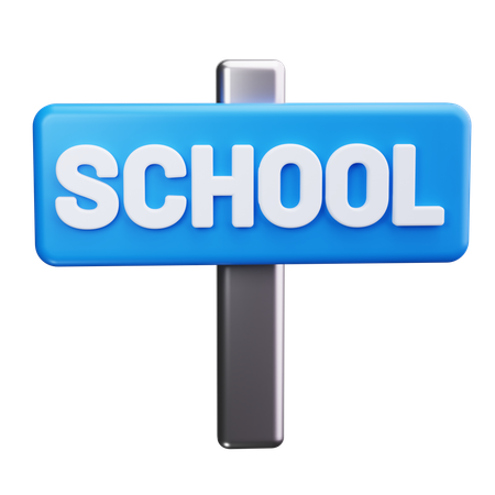 School Crossing  3D Icon