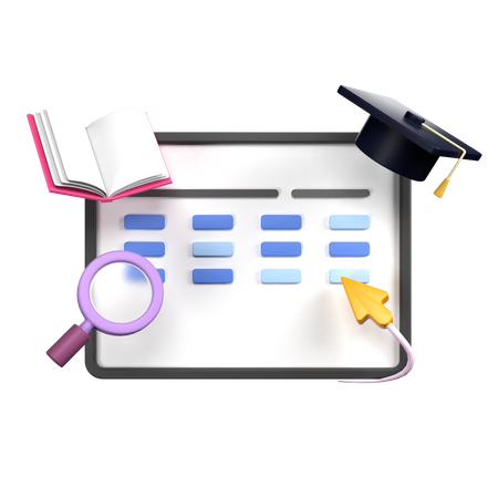 School Curriculum  3D Icon