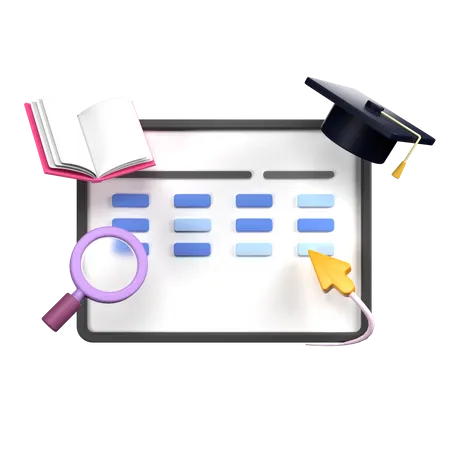 School Curriculum  3D Icon