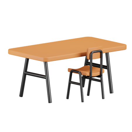 School Desk  3D Icon
