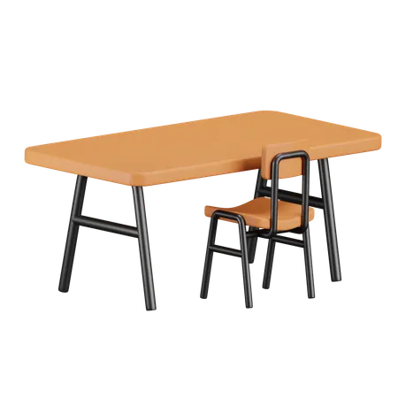 School Desk  3D Icon