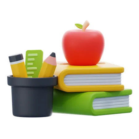 School Equipment  3D Icon