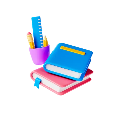 School Equipment  3D Icon