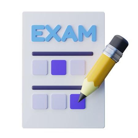 School Exam  3D Icon