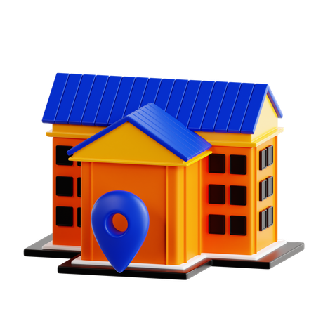 School Location  3D Icon