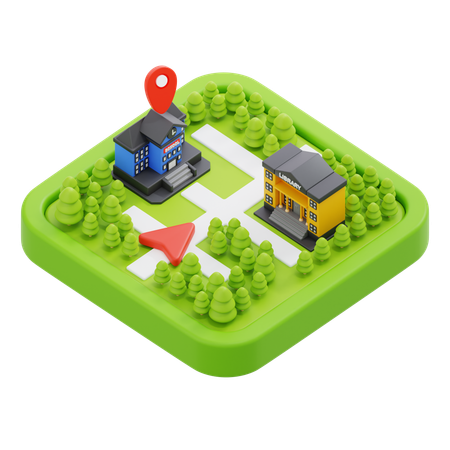 School Location  3D Icon