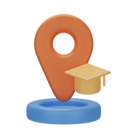 School Location  3D Icon