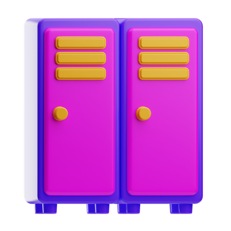 School Locker  3D Icon