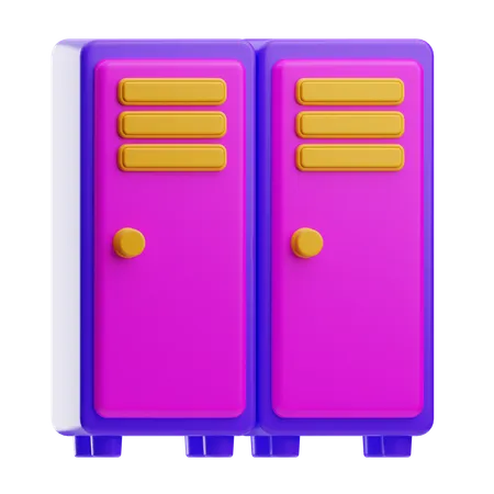 School Locker  3D Icon