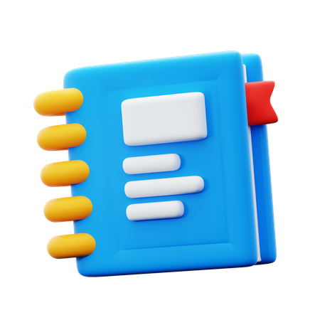 School Notebook  3D Icon