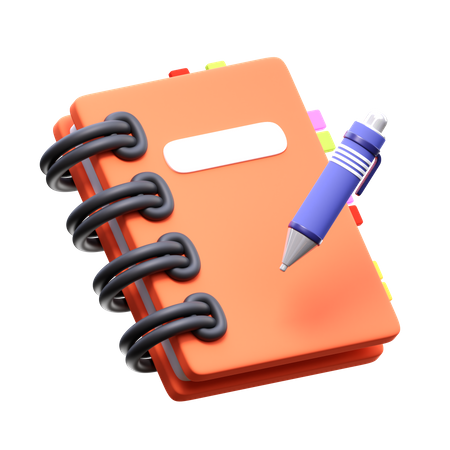 School Notebooks  3D Icon