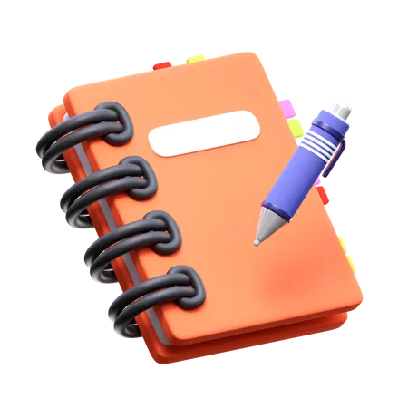 School Notebooks  3D Icon