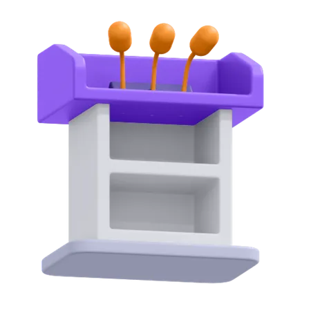 School Podium  3D Icon