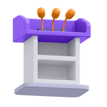 School Podium  3D Icon