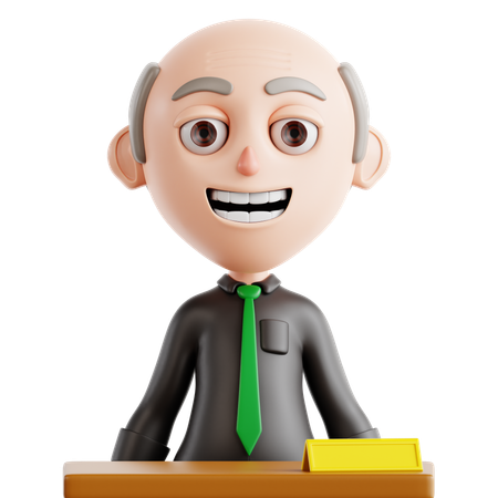 School Principal  3D Icon