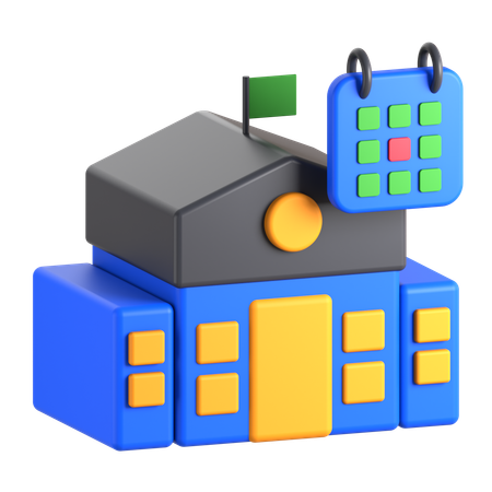 学校行事  3D Icon