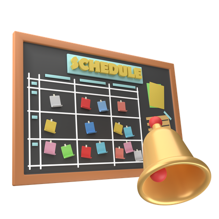 School Schedule  3D Icon