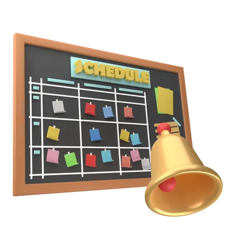 School Schedule  3D Icon
