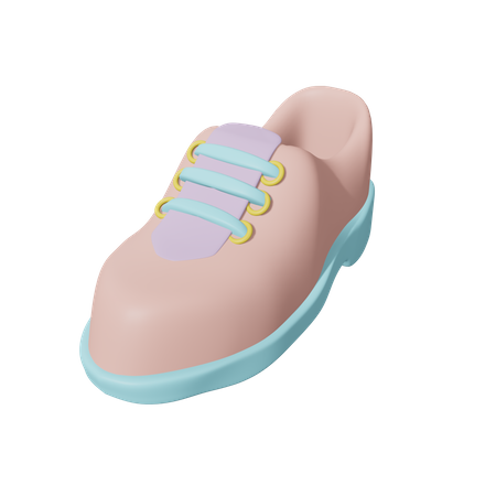 School Shoes  3D Icon