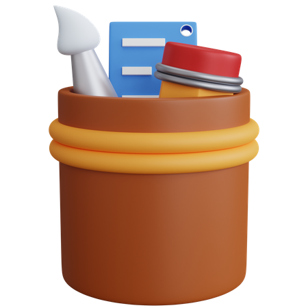 School Stationary  3D Icon