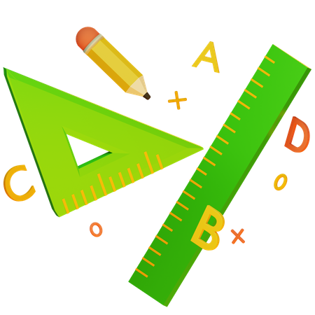School stationery  3D Icon