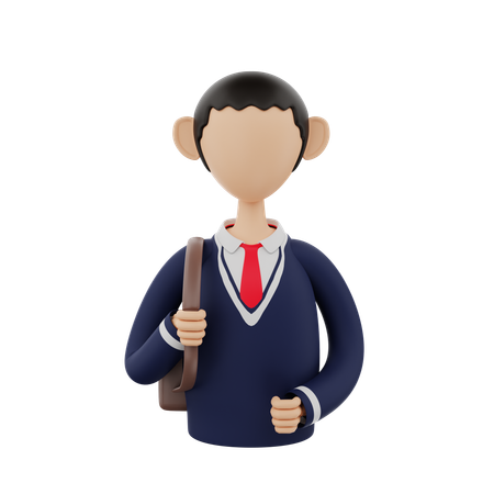 School student  3D Icon