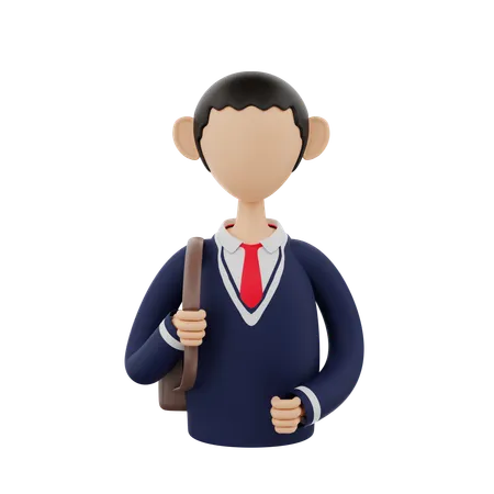 School student  3D Icon