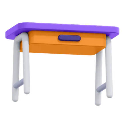 School Table  3D Icon