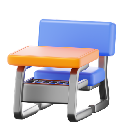 School Table  3D Icon