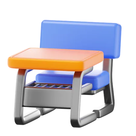 School Table  3D Icon
