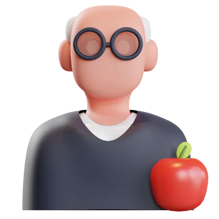 School Teacher  3D Illustration